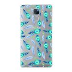 PrintiFy Huawei Honor 7 ile Uyumlu 1mm Slim Fit Nazar Boncuğu 3 Baskılı Şeffaf Kılıf