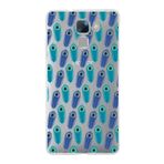PrintiFy Huawei Honor 7 ile Uyumlu 1mm Slim Fit Nazar Boncuğu 4 Baskılı Şeffaf Kılıf