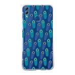 PrintiFy Huawei Honor 8X ile Uyumlu 1mm Slim Fit Nazar Boncuğu 4 Baskılı Şeffaf Kılıf