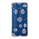 PrintiFy Huawei Honor 8X ile Uyumlu 1mm Slim Fit Nazar Boncuğu 5 Baskılı Şeffaf Kılıf