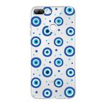 PrintiFy Huawei Honor 9 Lite ile Uyumlu 1mm Slim Fit Nazar Boncuğu 1 Baskılı Şeffaf Kılıf