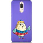 Printify Huawei Mate 10 Lite Soft Premier Kapak Bayan Puff Tasarımlı Silikon Cep Telefonu Kılıfı