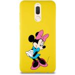 Printify Huawei Mate 10 Lite Soft Premier Kapak Minnie Mouse-F Tasarımlı Silikon Cep Telefonu Kılıfı