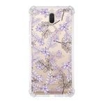 PrintiFy Huawei Mate 10 Lite Uyumlu Köşe Korumalı Antişok Kapak Floral Lila Tasarımlı Şeffaf Kılıf