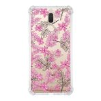 PrintiFy Huawei Mate 10 Lite Uyumlu Köşe Korumalı Antişok Kapak Floral Pembe Tasarımlı Şeffaf Kılıf