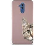 Printify Huawei Mate 20 Lite Soft Premier Kapak Catface Tasarımlı Silikon Cep Telefonu Kılıfı