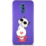 Printify Huawei Mate 20 Lite Soft Premier Kapak Coolcat Tasarımlı Silikon Cep Telefonu Kılıfı
