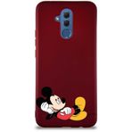 Printify Huawei Mate 20 Lite Soft Premier Kapak Mickey Mouse-F Tasarımlı Silikon Cep Telefonu Kılıfı