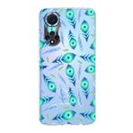 PrintiFy Huawei Nova 9 ile Uyumlu 1mm Slim Fit Nazar Boncuğu 3 Baskılı Şeffaf Kılıf
