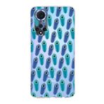 PrintiFy Huawei Nova 9 ile Uyumlu 1mm Slim Fit Nazar Boncuğu 4 Baskılı Şeffaf Kılıf