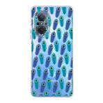 PrintiFy Huawei Nova 9 Se ile Uyumlu Nazar Boncuğu 4 Baskılı Kamera Korumalı Şeffaf Silikon Kılıf