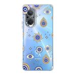 PrintiFy Huawei Nova 9 Se ile Uyumlu Nazar Boncuğu 5 Kamera Korumalı Şeffaf Silikon Kılıf
