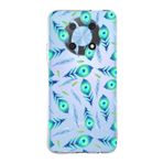 PrintiFy Huawei Nova Y90 ile Uyumlu 1mm Slim Fit Nazar Boncuğu 3 Baskılı Şeffaf Kılıf
