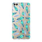 PrintiFy Huawei P Smart 2018 ile Uyumlu 1mm Slim Fit Nazar Boncuğu 3 Baskılı Şeffaf Kılıf