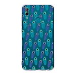 PrintiFy Huawei P Smart 2019 ile Uyumlu Nazar Boncuğu 4 Baskılı Kamera Korumalı Şeffaf Silikon Kılıf