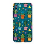 PrintiFy Huawei P Smart 2019 ile Uyumlu Water Color 4 Kamera Korumalı Şeffaf Kılıf
