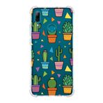 Printify Huawei P Smart 2019 Uyumlu Water Color 4 Baskılı Şeffaf Köşe Korumalı Antişok Kılıf