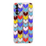 PrintiFy Huawei P Smart 2021 ile Uyumlu Water Color 1 Kamera Korumalı Şeffaf Kılıf
