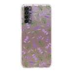 PrintiFy Huawei P Smart 2021 ile Uyumlu Water Color 3 Kamera Korumalı Şeffaf Kılıf