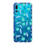 PrintiFy Huawei P Smart Plus 2019 ile Uyumlu 1mm Slim Fit Nazar Boncuğu 3 Baskılı Şeffaf Kılıf