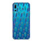 PrintiFy Huawei P Smart Plus 2019 ile Uyumlu 1mm Slim Fit Nazar Boncuğu 4 Baskılı Şeffaf Kılıf