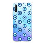 PrintiFy Huawei P Smart Pro ile Uyumlu 1mm Slim Fit Nazar Boncuğu 1 Baskılı Şeffaf Kılıf