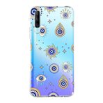 PrintiFy Huawei P Smart Pro ile Uyumlu 1mm Slim Fit Nazar Boncuğu 5 Baskılı Şeffaf Kılıf