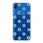 PrintiFy Huawei P Smart Z ile Uyumlu 1mm Slim Fit Nazar Boncuğu 1 Baskılı Şeffaf Kılıf