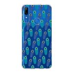 PrintiFy Huawei P Smart Z ile Uyumlu 1mm Slim Fit Nazar Boncuğu 4 Baskılı Şeffaf Kılıf