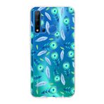 PrintiFy Huawei P20 Lite 2019 ile Uyumlu 1mm Slim Fit Nazar Boncuğu 3 Baskılı Şeffaf Kılıf