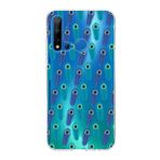 PrintiFy Huawei P20 Lite 2019 ile Uyumlu 1mm Slim Fit Nazar Boncuğu 4 Baskılı Şeffaf Kılıf