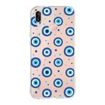 PrintiFy Huawei P20 Lite ile Uyumlu 1mm Slim Fit Nazar Boncuğu 1 Baskılı Şeffaf Kılıf