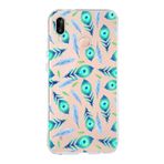 PrintiFy Huawei P20 Lite ile Uyumlu 1mm Slim Fit Nazar Boncuğu 3 Baskılı Şeffaf Kılıf
