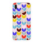PrintiFy Huawei P20 Lite ile Uyumlu 1mm Slim Fit Water Color 1 Baskılı Şeffaf Kılıf