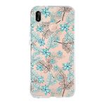 PrintiFy Huawei P20 Lite ile Uyumlu Kapak Floral Su Yeşili Tasarımlı 1mm Fit Şeffaf Silikon Kılıf