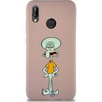 Printify Huawei P20 Lite Soft Premier Kapak Squidward Dokunaç Tasarımlı Silikon Cep Telefonu Kılıfı