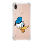 PrintiFy Huawei P20 Lite Uyumlu Köşe Korumalı Antişok Kapak Donald Duck Tasarımlı Şeffaf Kılıf