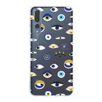 PrintiFy Huawei P20 Pro ile Uyumlu 1mm Slim Fit Nazar Boncuğu 2 Baskılı Şeffaf Kılıf