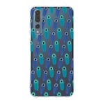 PrintiFy Huawei P20 Pro ile Uyumlu 1mm Slim Fit Nazar Boncuğu 4 Baskılı Şeffaf Kılıf