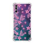 Printify Huawei P20 Pro Uyumlu Köşe Korumalı Antişok Kapak Floral Pembe Tasarımlı Şeffaf Kılıf