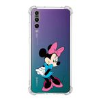 Printify Huawei P20 Pro Uyumlu Köşe Korumalı Antişok Kapak Minnie Mouse Tasarımlı Şeffaf Kılıf