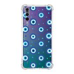 PrintiFy Huawei P20 Pro Uyumlu Nazar Boncuğu 1 Baskılı Şeffaf Köşe Korumalı Antişok Kılıf