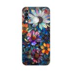 PrintiFy Huawei P30 Lite ile Uyumlu Vitray Mücevher Flora Tasarımlı Şeffaf Silikon Kılıf