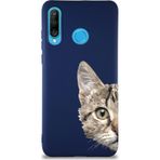 Printify Huawei P30 Lite Soft Premier Kapak Catface Tasarımlı Silikon Cep Telefonu Kılıfı