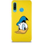 Printify Huawei P30 Lite Soft Premier Kapak Donald Duck-B Tasarımlı Silikon Cep Telefonu Kılıfı