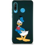 Printify Huawei P30 Lite Soft Premier Kapak Donald Duck-D Tasarımlı Silikon Cep Telefonu Kılıfı