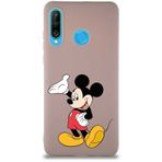 Printify Huawei P30 Lite Soft Premier Kapak Mickey Mouse-V Tasarımlı Silikon Cep Telefonu Kılıfı
