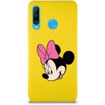 Printify Huawei P30 Lite Soft Premier Kapak Minnie Mouse-B Tasarımlı Silikon Cep Telefonu Kılıfı