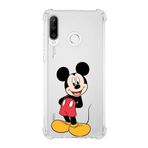 PrintiFy Huawei P30 Lite Uyumlu Köşe Korumalı Antişok Kapak Mickey Mouse Tasarımlı Şeffaf Kılıf
