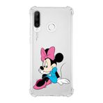 Printify Huawei P30 Lite Uyumlu Köşe Korumalı Antişok Kapak Minnie Mouse Tasarımlı Şeffaf Kılıf